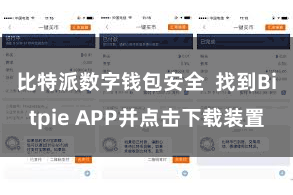 比特派数字钱包安全 找到Bitpie APP并点击下载装置