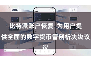 比特派账户恢复  为用户提供全面的数字货币管剖析决决议