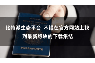 比特派生态平台  不错在官方网站上找到最新版块的下载集结