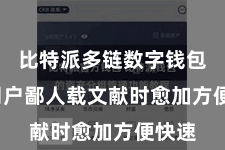 比特派多链数字钱包  让用户鄙人载文献时愈加方便快速