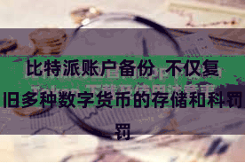 比特派账户备份  不仅复旧多种数字货币的存储和科罚