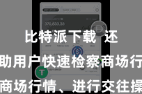 比特派下载  还不错匡助用户快速检察商场行情、进行交往操作等