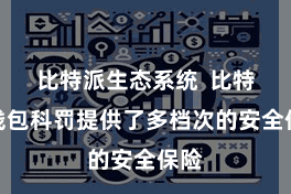 比特派生态系统  比特派钱包科罚提供了多档次的安全保险