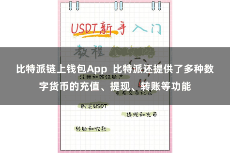 比特派链上钱包App  比特派还提供了多种数字货币的充值、提现、转账等功能
